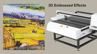 Create 3D embossed effect with UV Master 1015 Printer