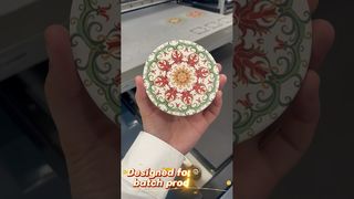 Watch UV0609 Print Ceramic Coasters in Minutes #shorts #printing #uvprinter